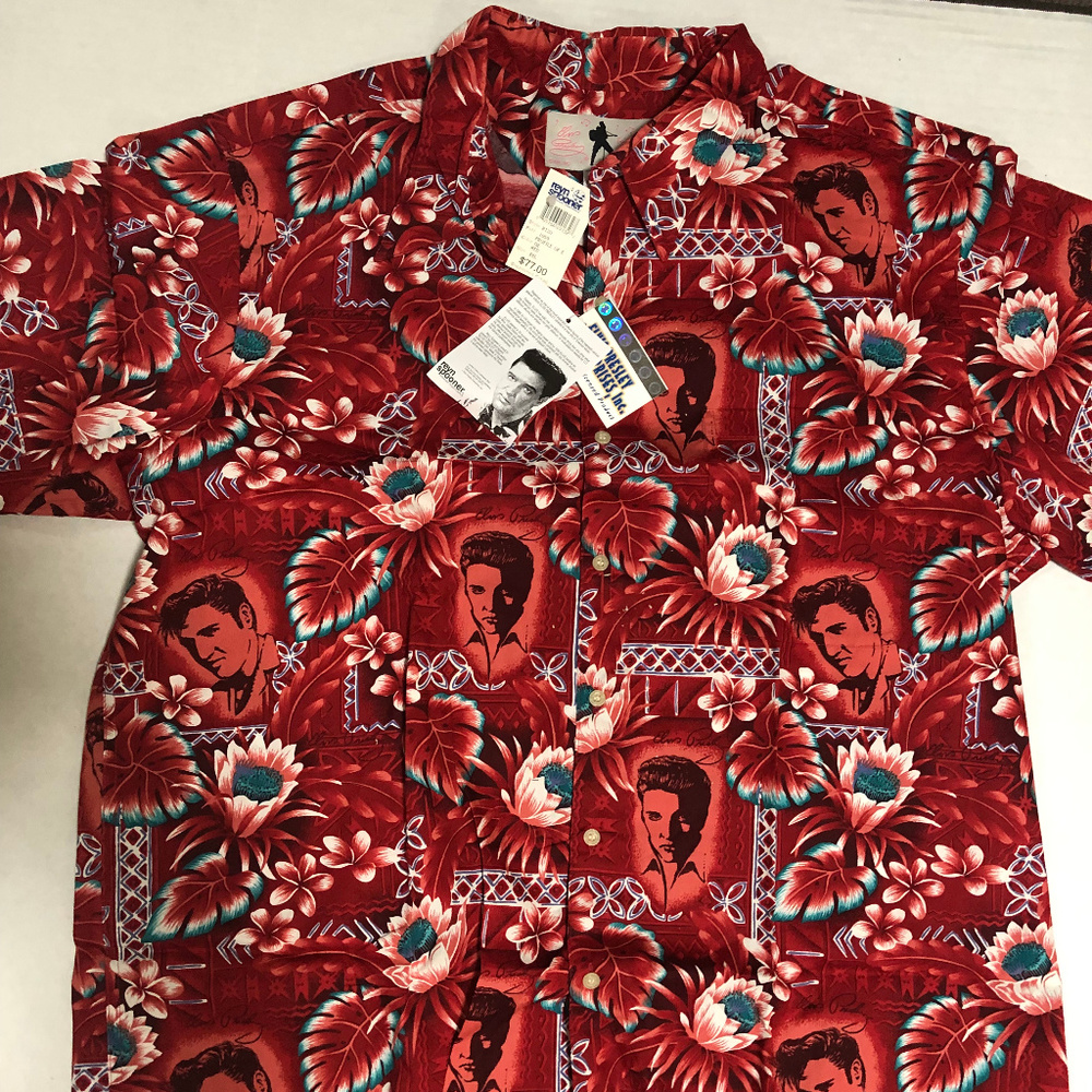 NWT Reyn Spooner Elvis Presley Collectible Shirt